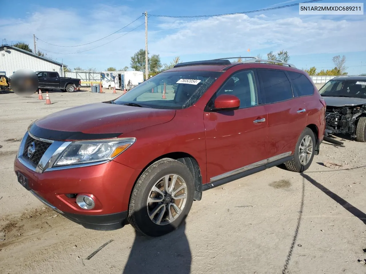 2013 Nissan Pathfinder S VIN: 5N1AR2MMXDC689211 Lot: 75052054