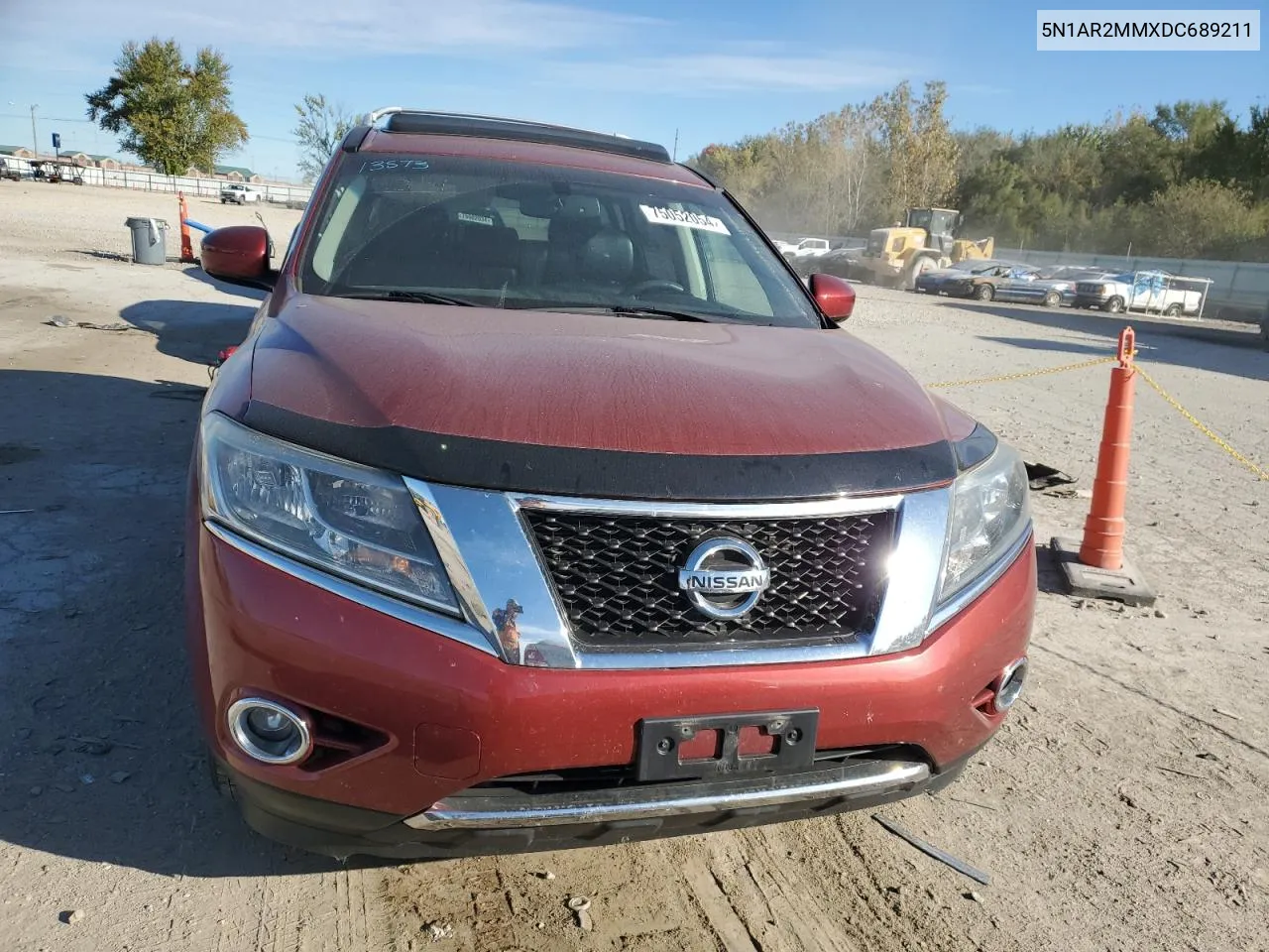 2013 Nissan Pathfinder S VIN: 5N1AR2MMXDC689211 Lot: 75052054