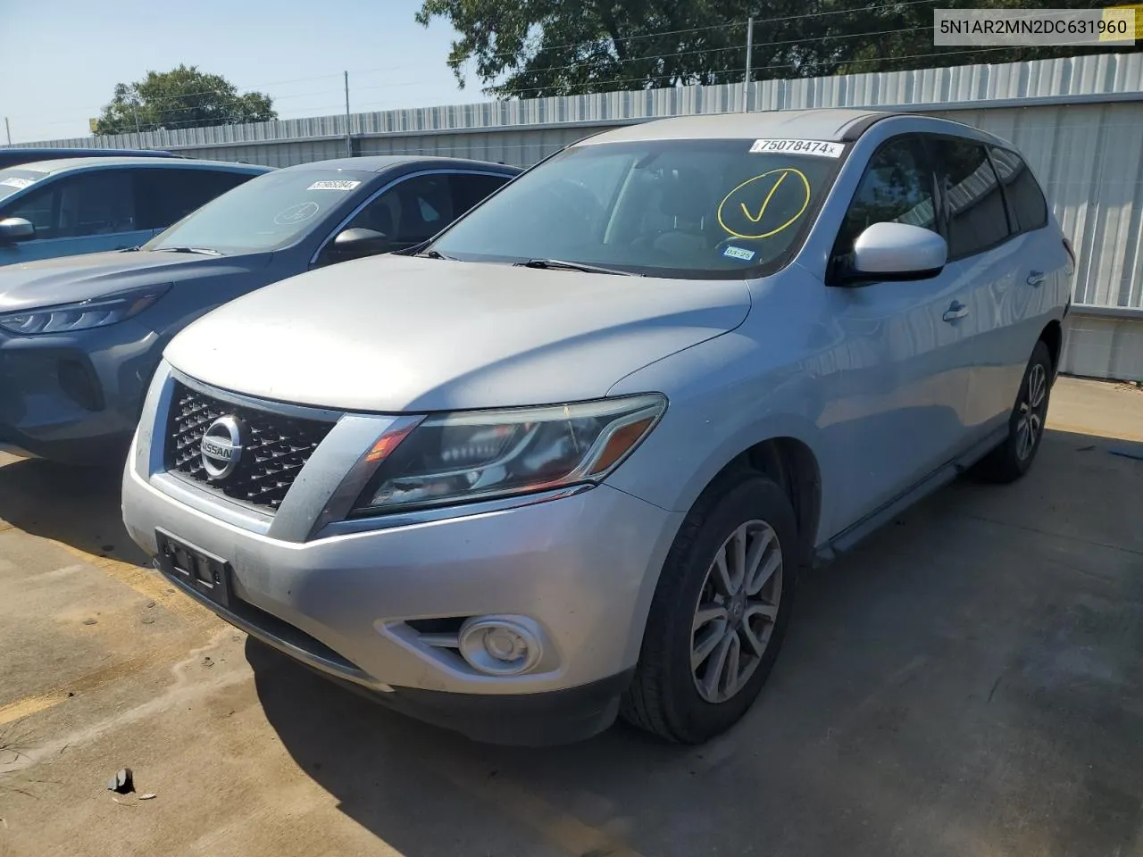 2013 Nissan Pathfinder S VIN: 5N1AR2MN2DC631960 Lot: 75078474