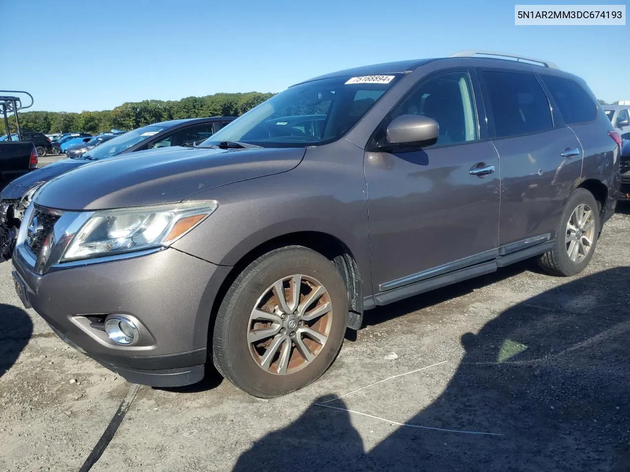 2013 Nissan Pathfinder S VIN: 5N1AR2MM3DC674193 Lot: 75168894