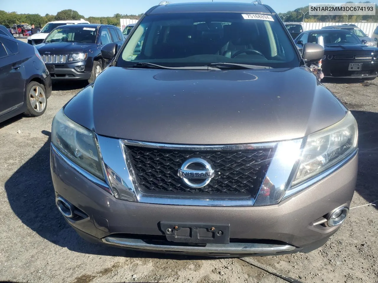 2013 Nissan Pathfinder S VIN: 5N1AR2MM3DC674193 Lot: 75168894