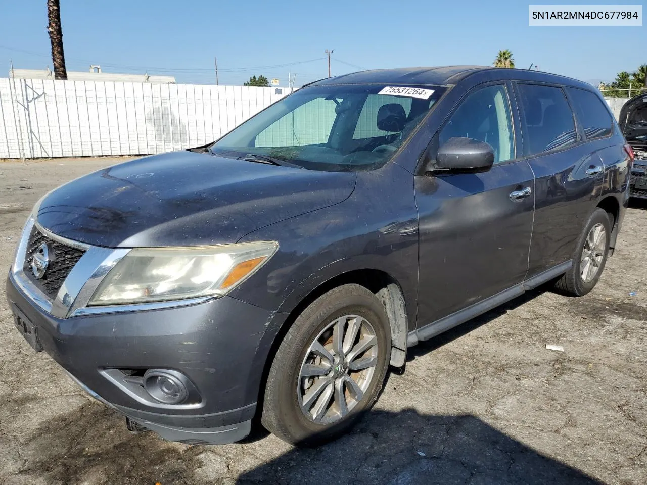 2013 Nissan Pathfinder S VIN: 5N1AR2MN4DC677984 Lot: 75531264