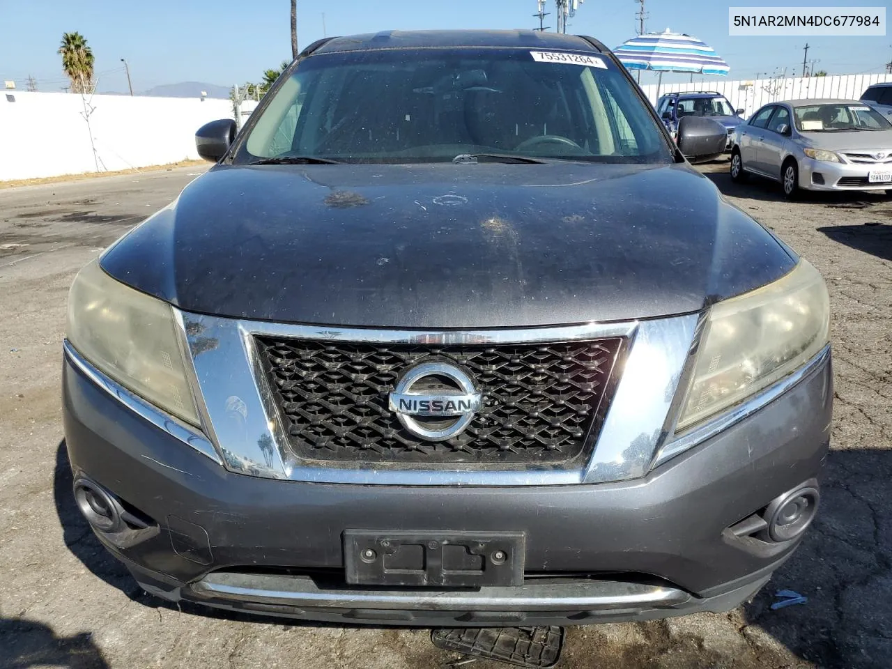 2013 Nissan Pathfinder S VIN: 5N1AR2MN4DC677984 Lot: 75531264