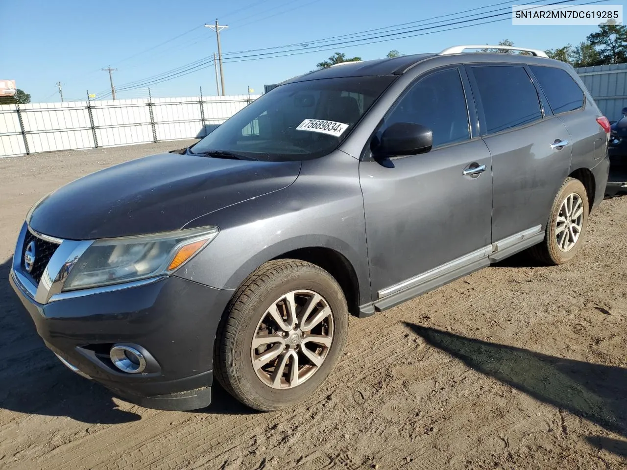 2013 Nissan Pathfinder S VIN: 5N1AR2MN7DC619285 Lot: 75689834