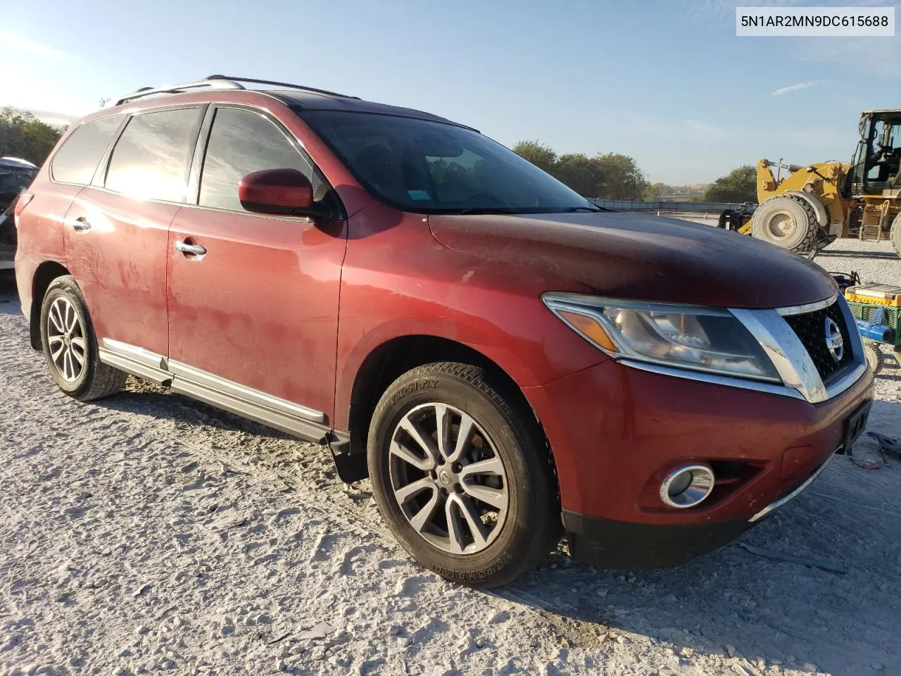 2013 Nissan Pathfinder S VIN: 5N1AR2MN9DC615688 Lot: 77003554