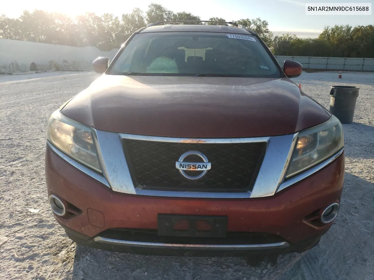 2013 Nissan Pathfinder S VIN: 5N1AR2MN9DC615688 Lot: 77003554