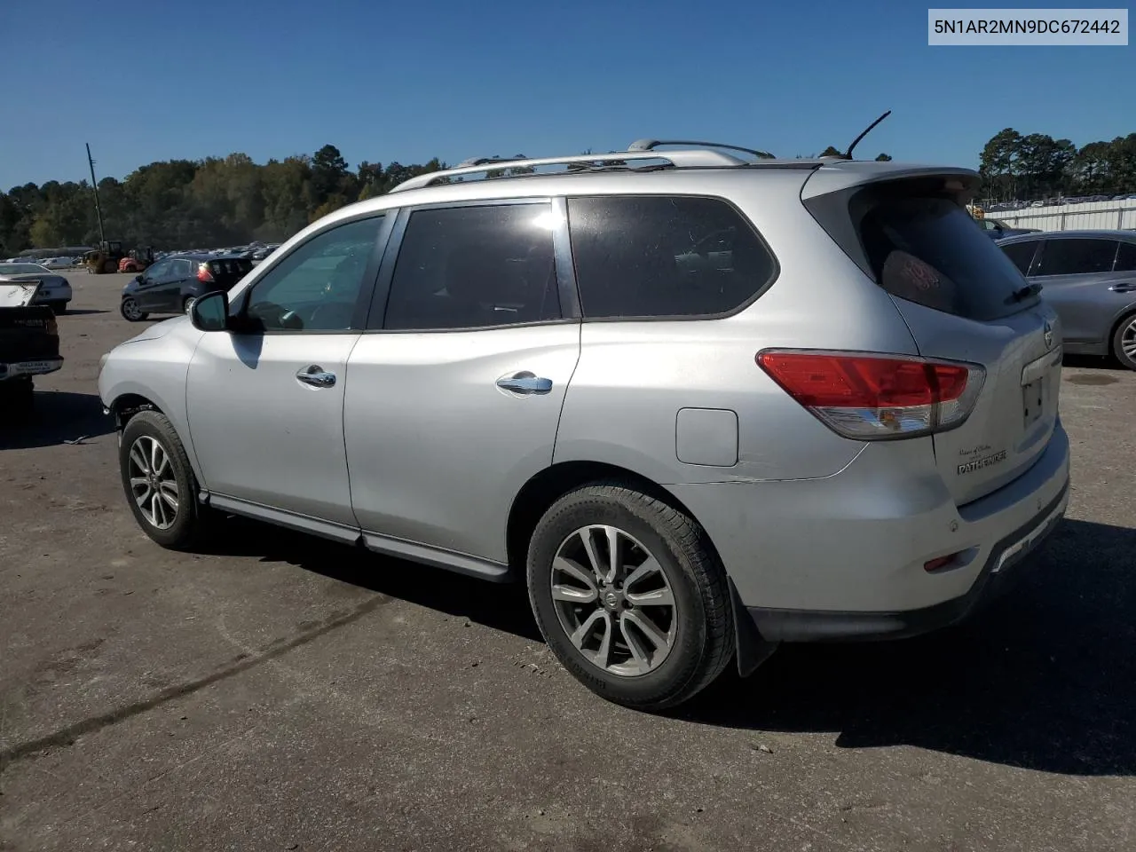 2013 Nissan Pathfinder S VIN: 5N1AR2MN9DC672442 Lot: 77087004