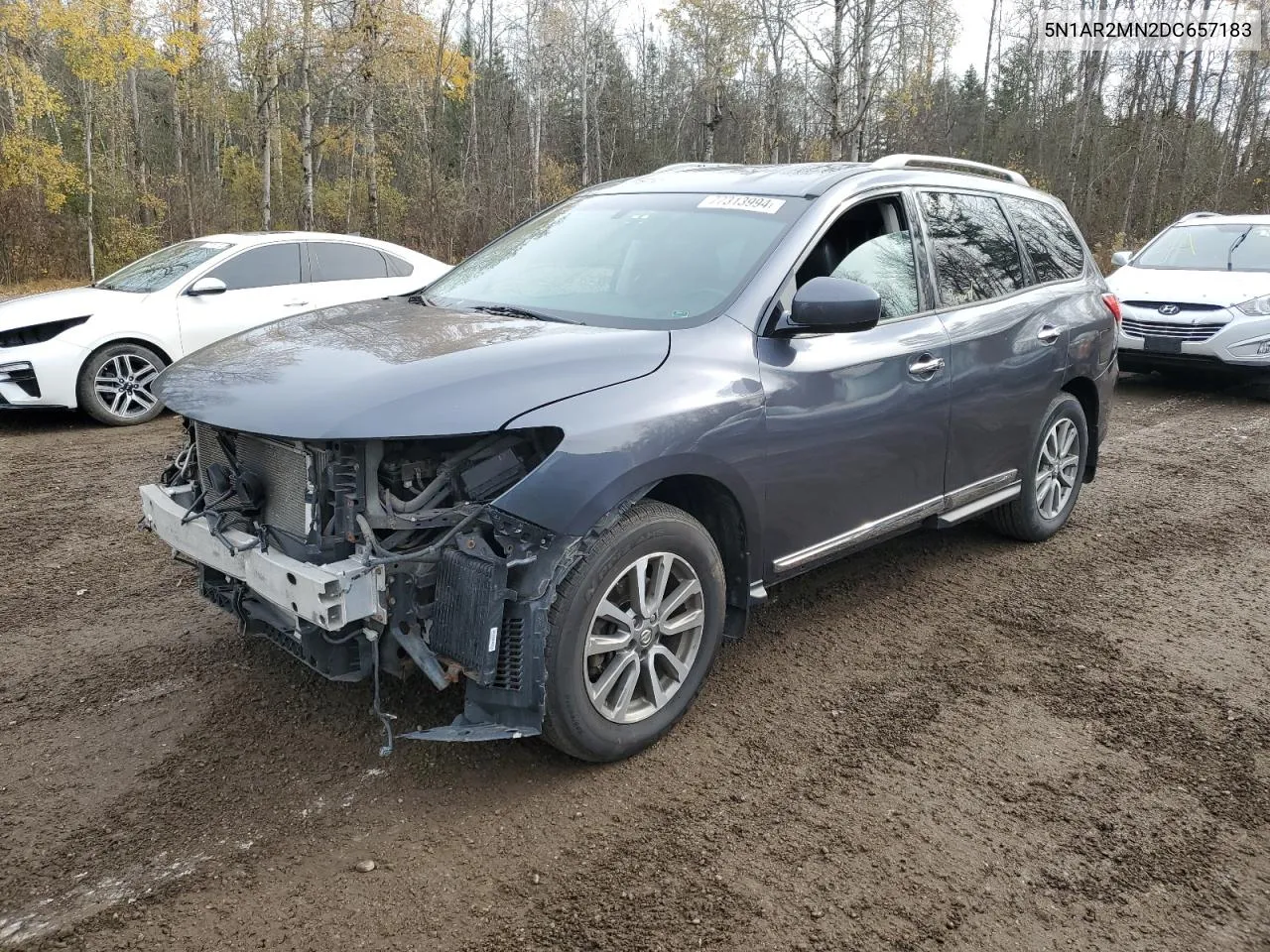 2013 Nissan Pathfinder S VIN: 5N1AR2MN2DC657183 Lot: 77313994