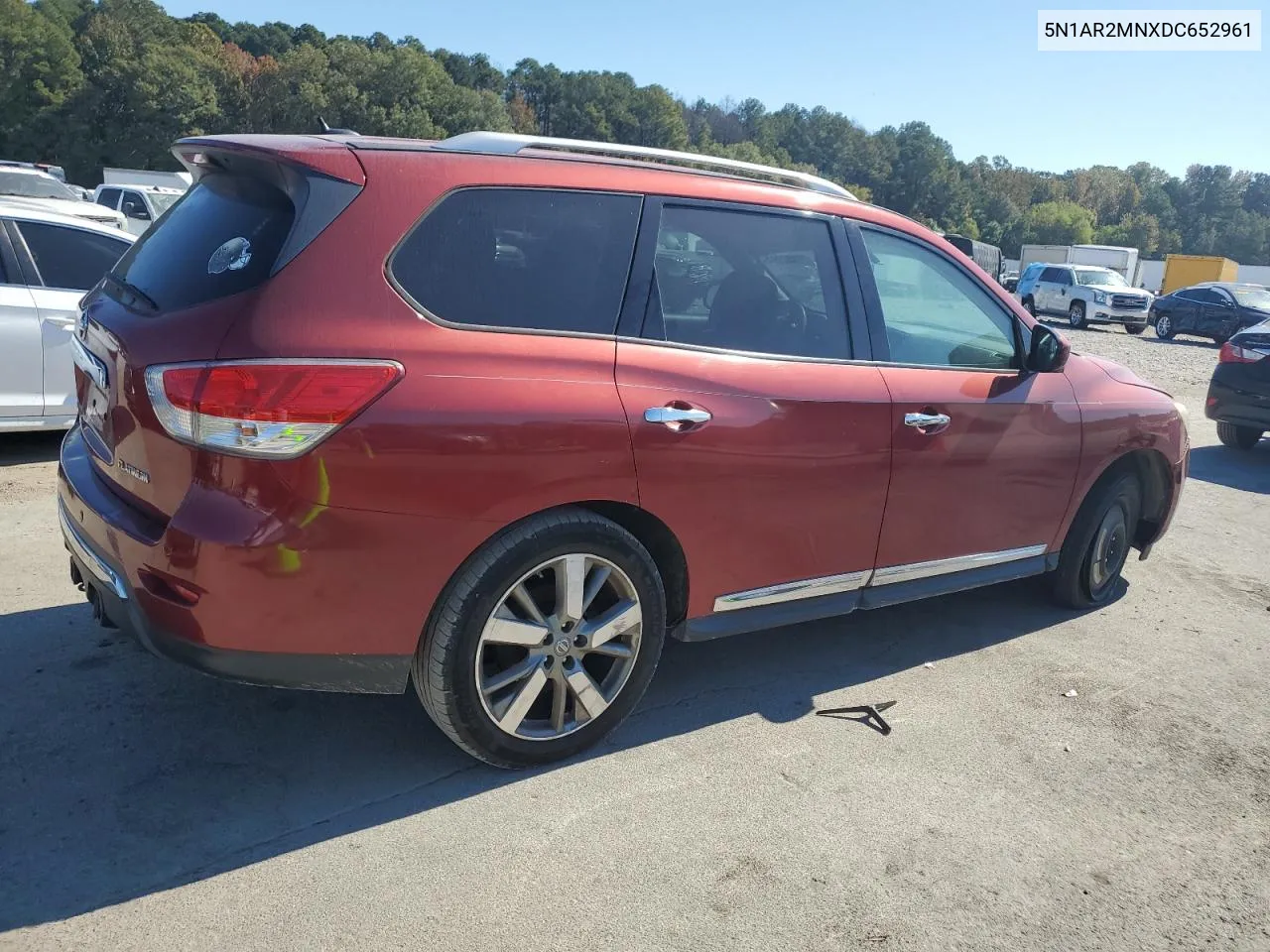 2013 Nissan Pathfinder S VIN: 5N1AR2MNXDC652961 Lot: 77422994