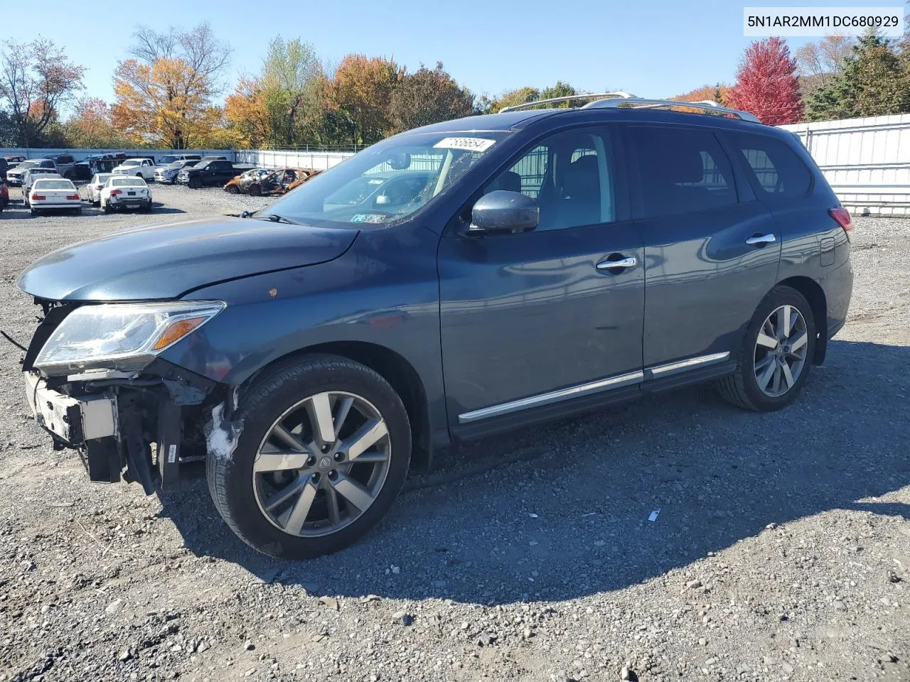 2013 Nissan Pathfinder S VIN: 5N1AR2MM1DC680929 Lot: 77586654