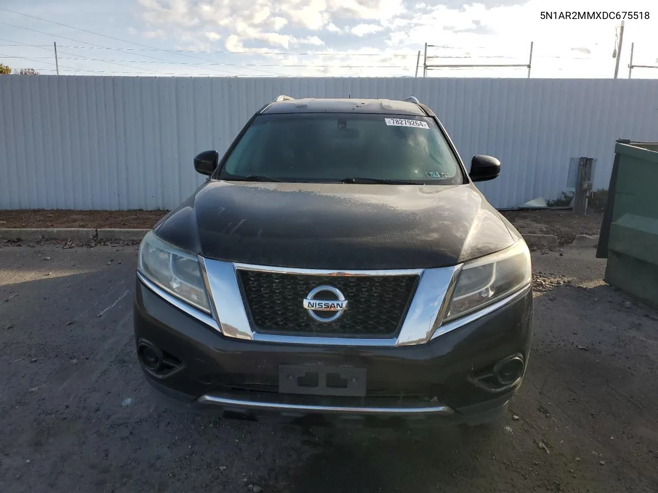 2013 Nissan Pathfinder S VIN: 5N1AR2MMXDC675518 Lot: 78279264