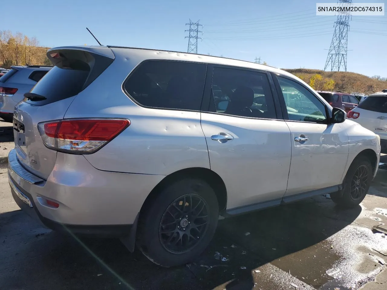 2013 Nissan Pathfinder S VIN: 5N1AR2MM2DC674315 Lot: 78444094