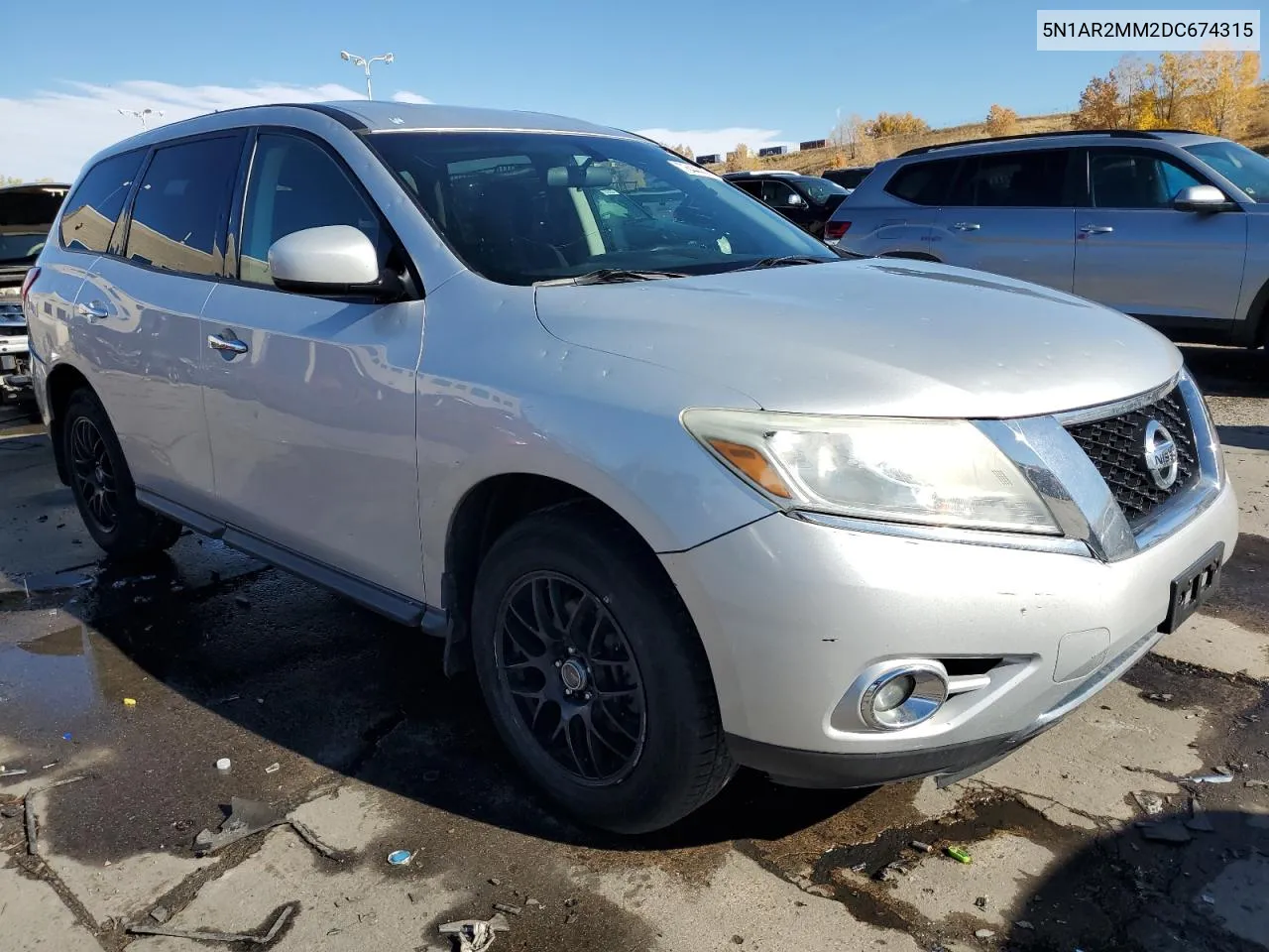 2013 Nissan Pathfinder S VIN: 5N1AR2MM2DC674315 Lot: 78444094