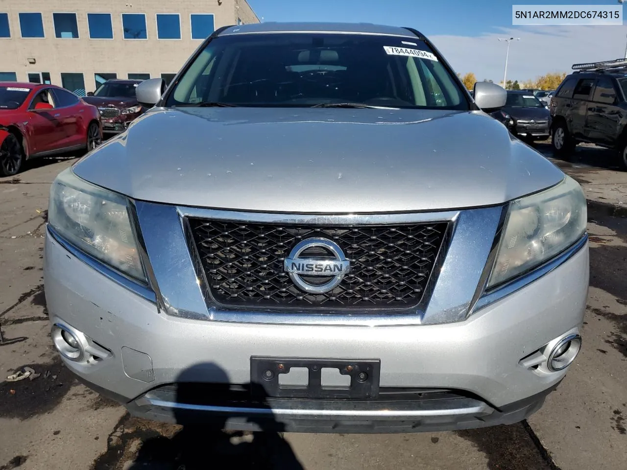 2013 Nissan Pathfinder S VIN: 5N1AR2MM2DC674315 Lot: 78444094