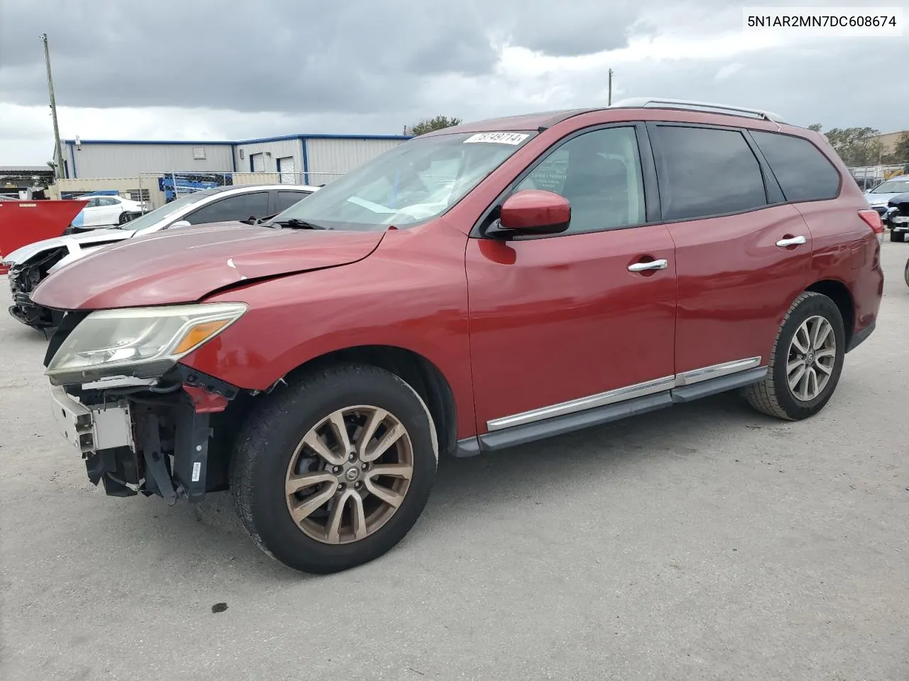 2013 Nissan Pathfinder S VIN: 5N1AR2MN7DC608674 Lot: 78749714