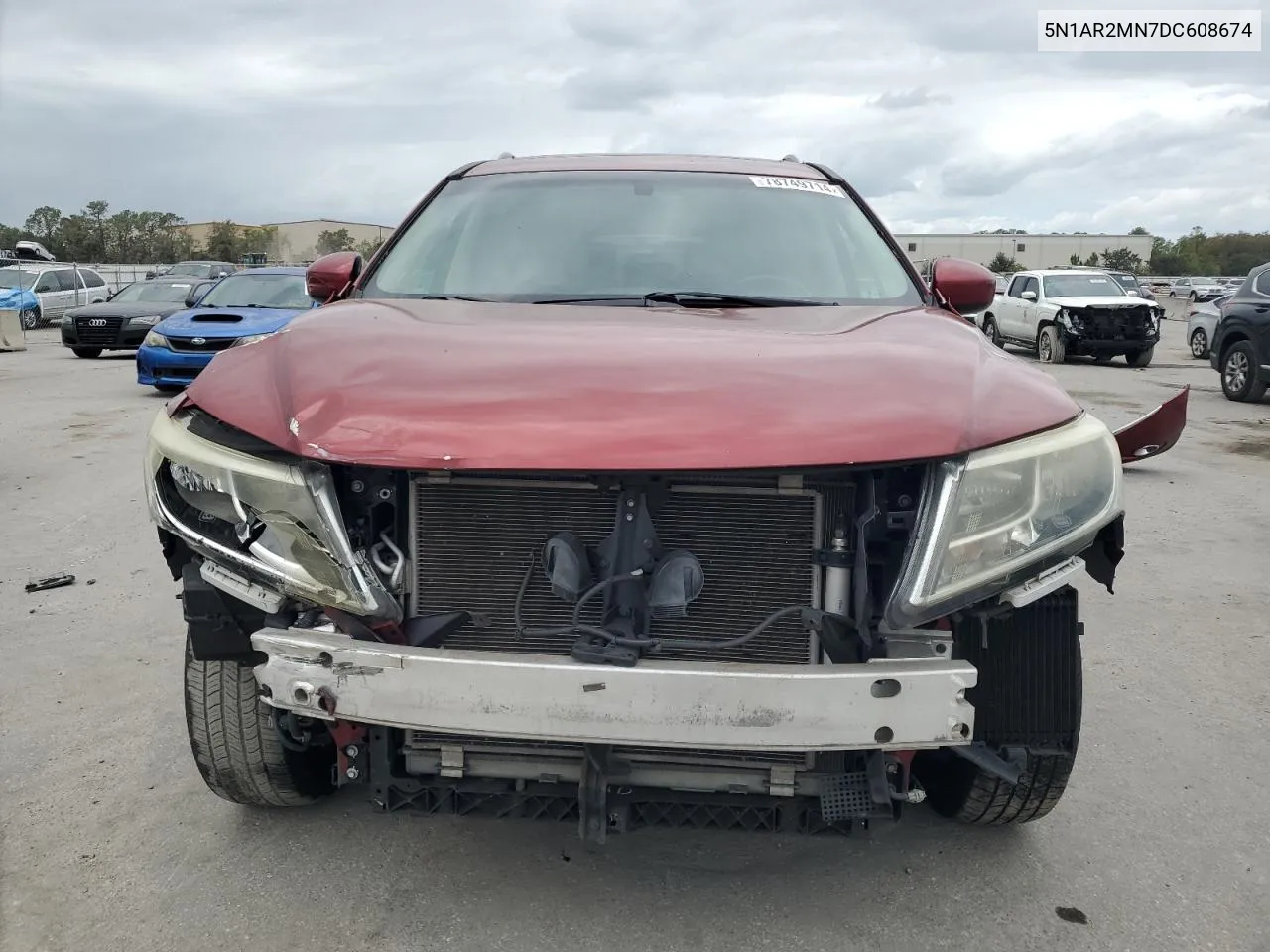 2013 Nissan Pathfinder S VIN: 5N1AR2MN7DC608674 Lot: 78749714