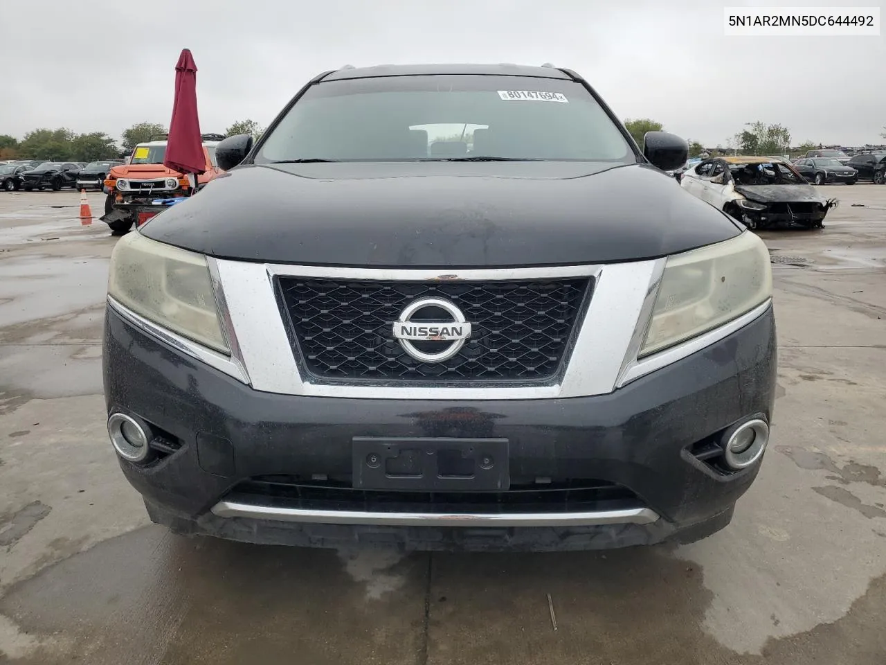 2013 Nissan Pathfinder S VIN: 5N1AR2MN5DC644492 Lot: 80147694