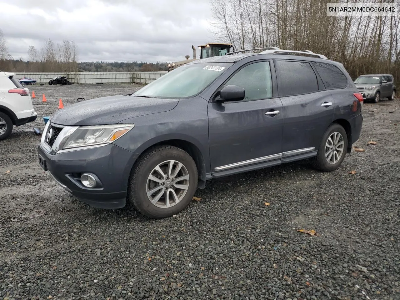 2013 Nissan Pathfinder S VIN: 5N1AR2MM0DC664642 Lot: 80347734