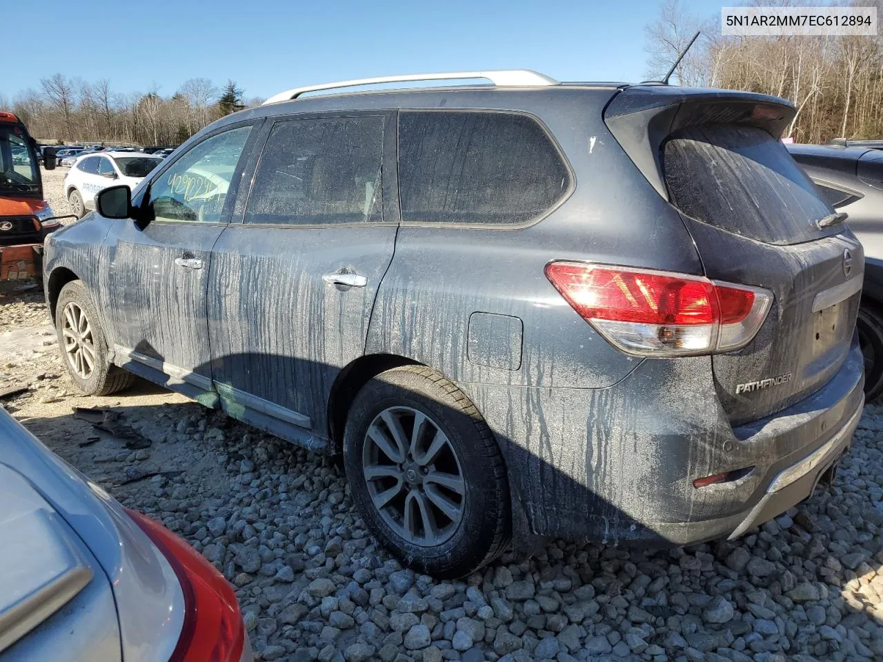 2014 Nissan Pathfinder S VIN: 5N1AR2MM7EC612894 Lot: 42922464