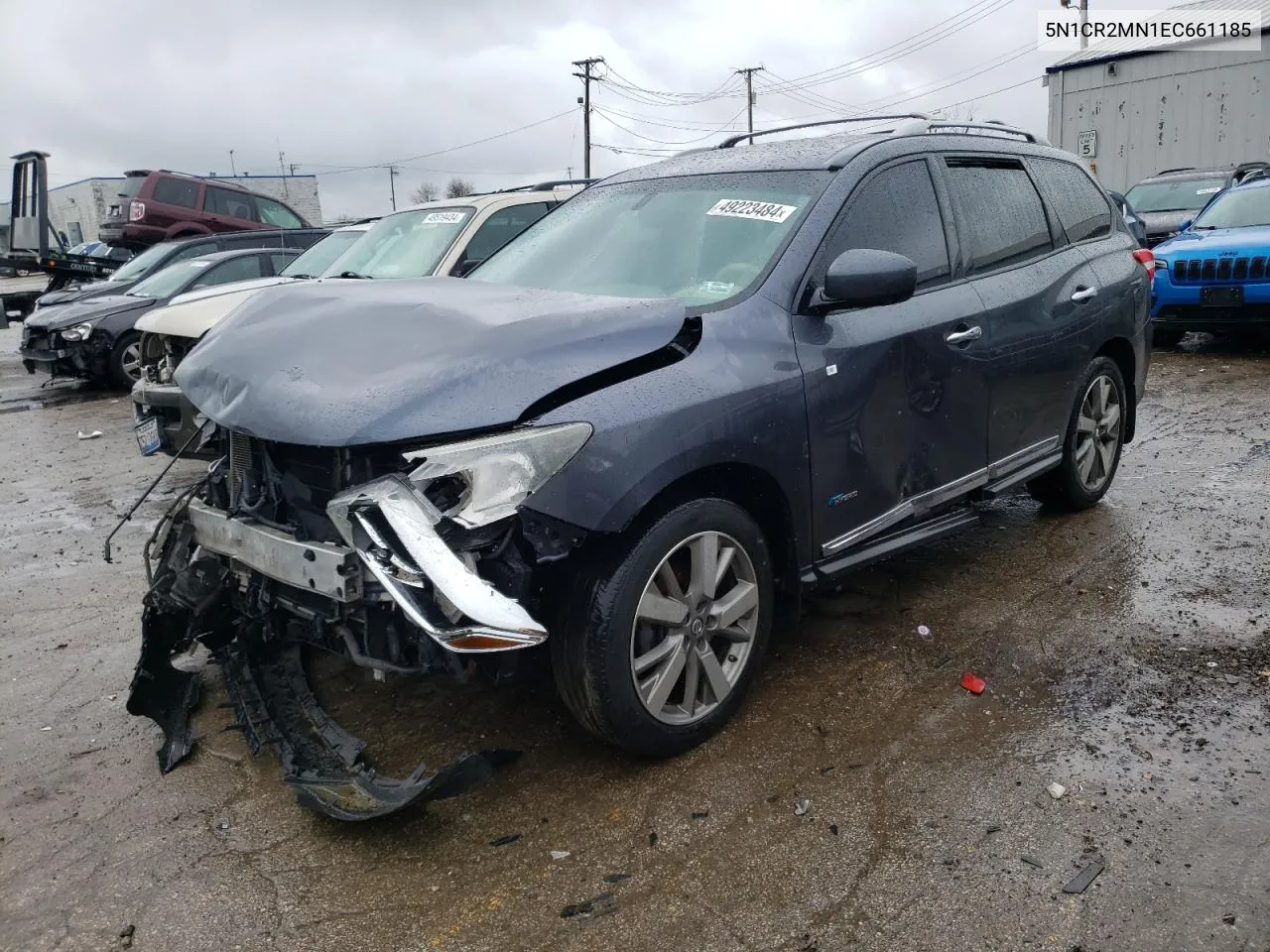 2014 Nissan Pathfinder Sv Hybrid VIN: 5N1CR2MN1EC661185 Lot: 49223484