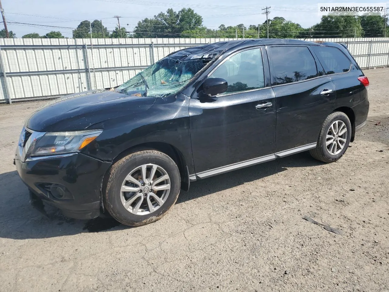 2014 Nissan Pathfinder S VIN: 5N1AR2MN3EC655587 Lot: 53086534