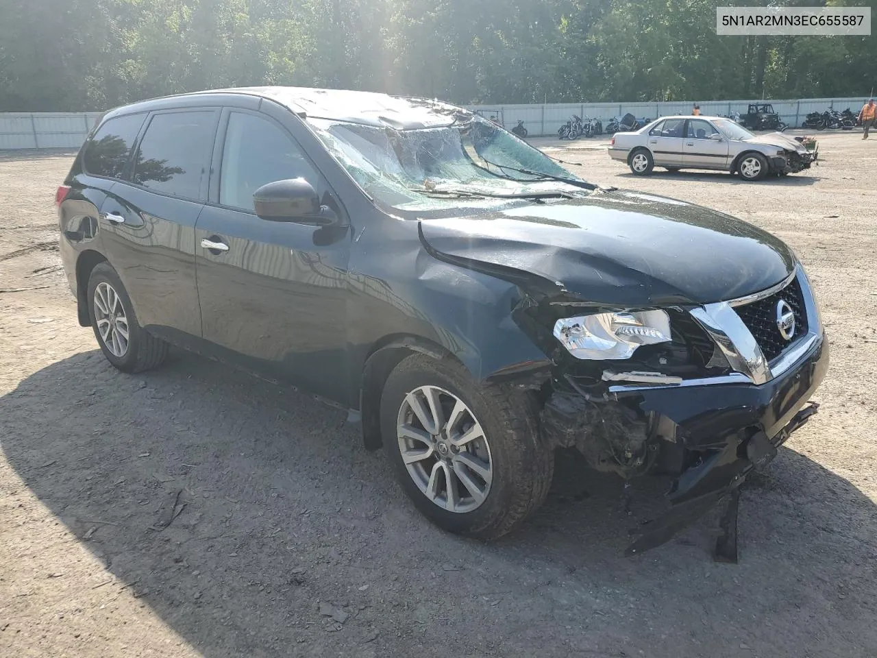 2014 Nissan Pathfinder S VIN: 5N1AR2MN3EC655587 Lot: 53086534