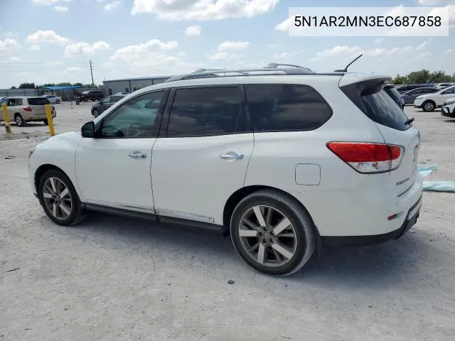 5N1AR2MN3EC687858 2014 Nissan Pathfinder S