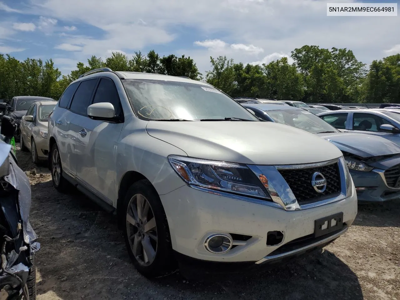 2014 Nissan Pathfinder S VIN: 5N1AR2MM9EC664981 Lot: 58343594