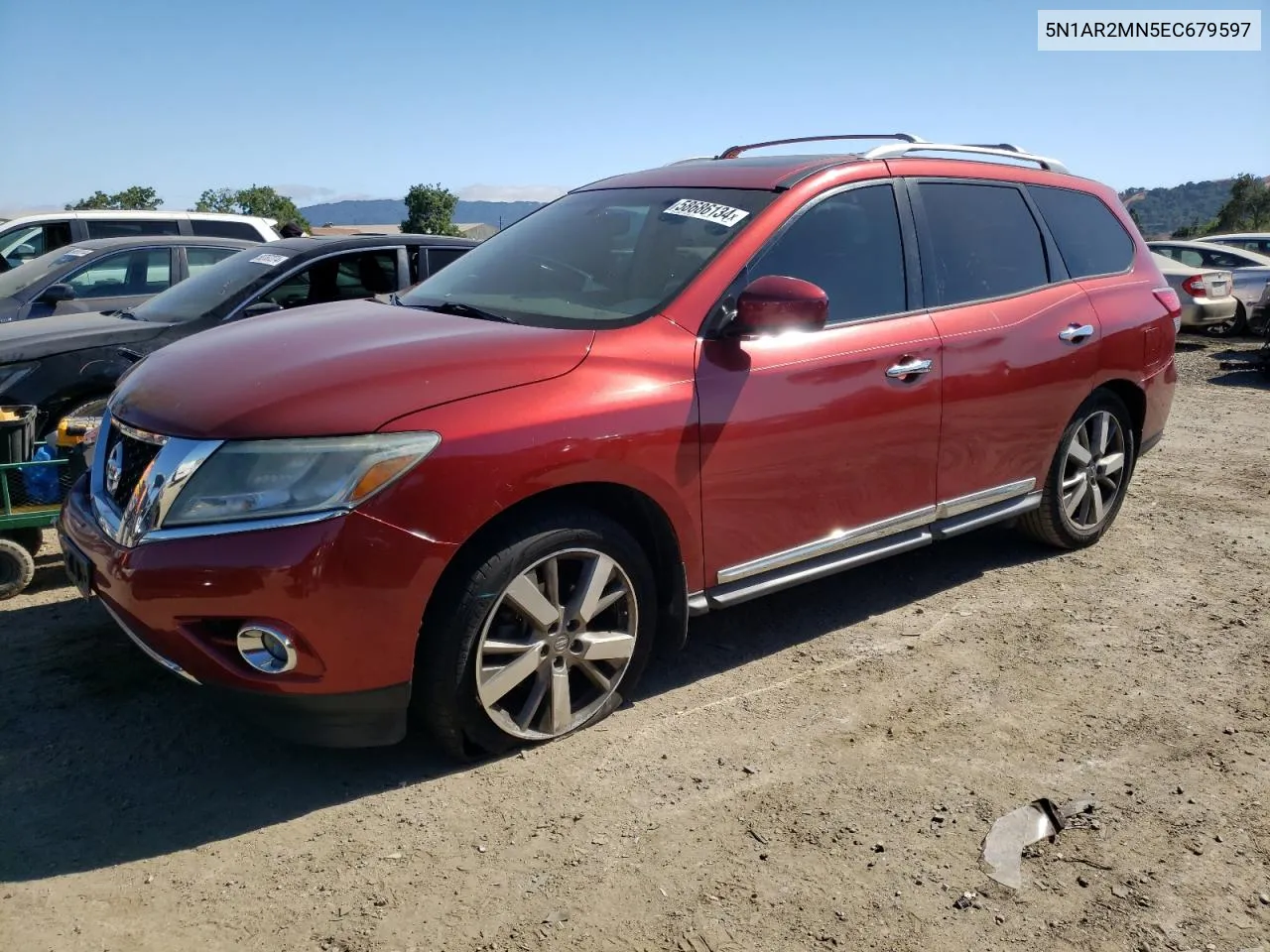 2014 Nissan Pathfinder S VIN: 5N1AR2MN5EC679597 Lot: 58686134