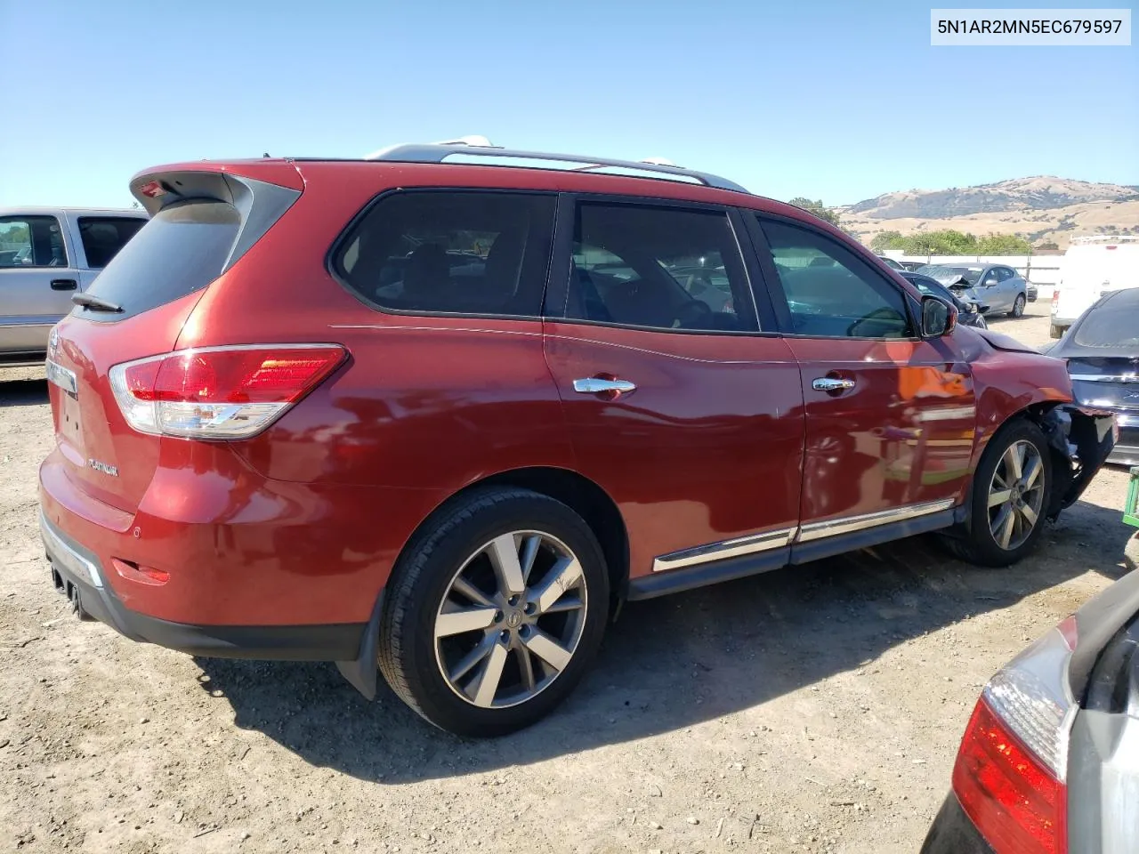 2014 Nissan Pathfinder S VIN: 5N1AR2MN5EC679597 Lot: 58686134