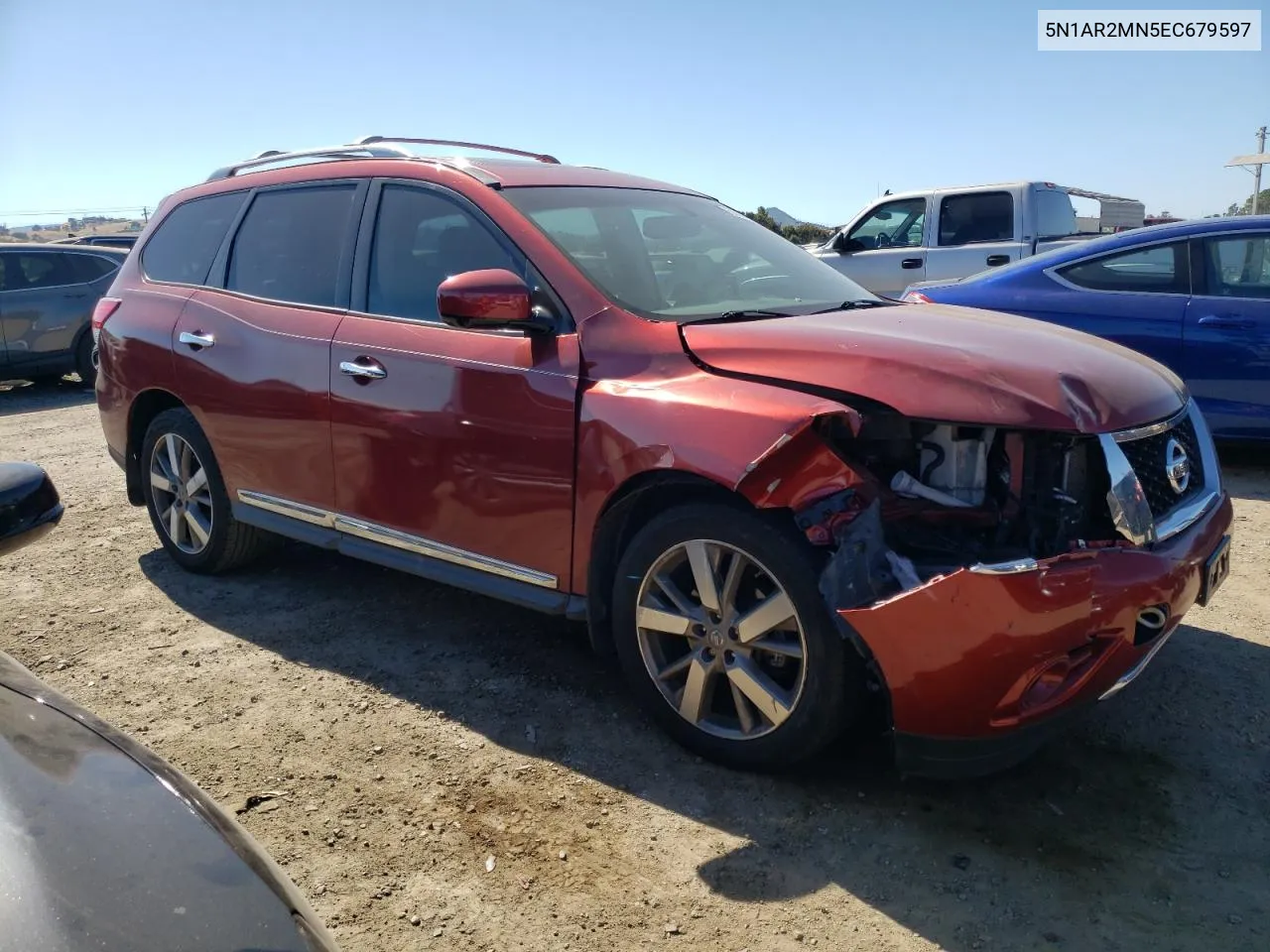 2014 Nissan Pathfinder S VIN: 5N1AR2MN5EC679597 Lot: 58686134