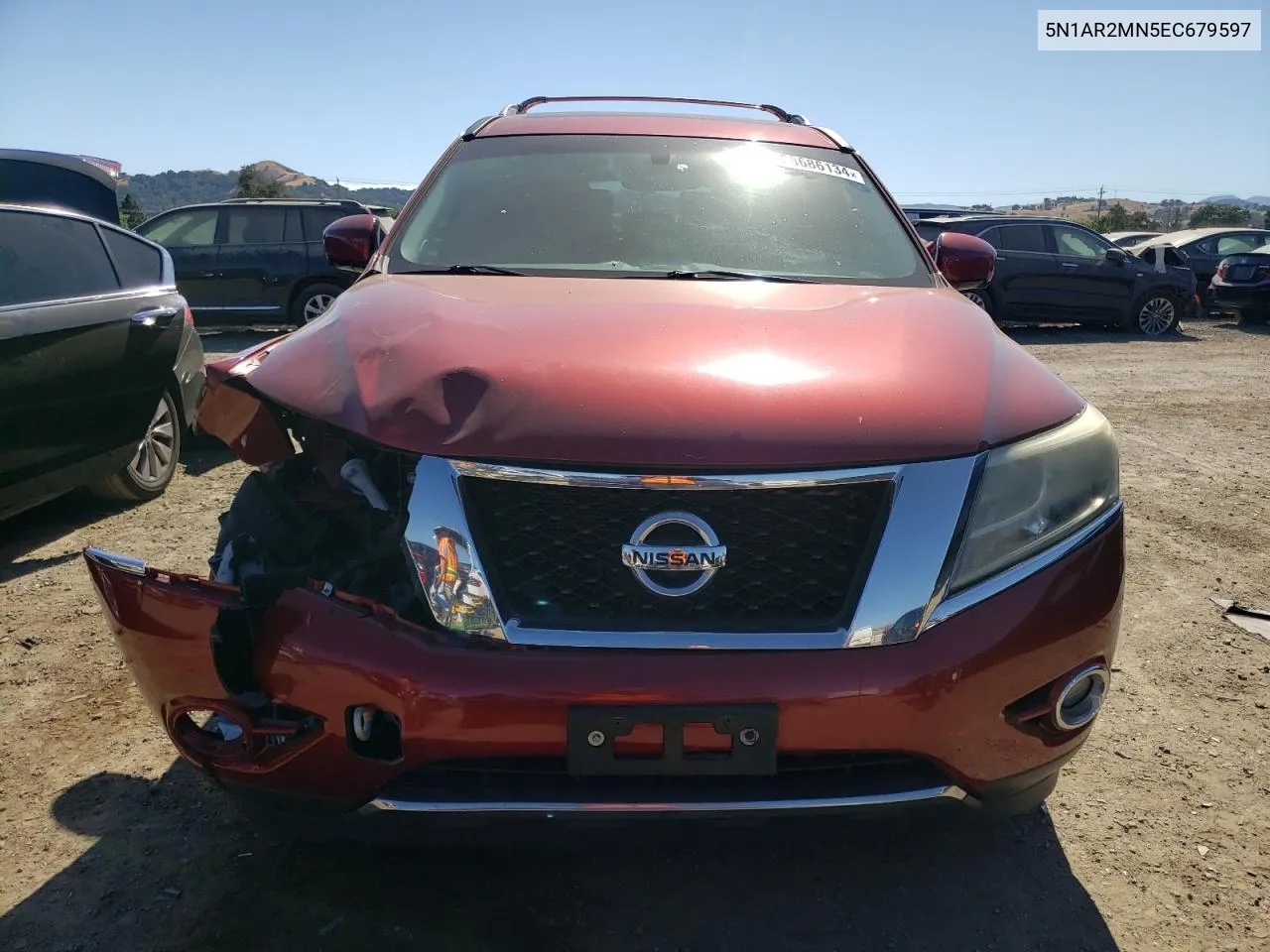 2014 Nissan Pathfinder S VIN: 5N1AR2MN5EC679597 Lot: 58686134