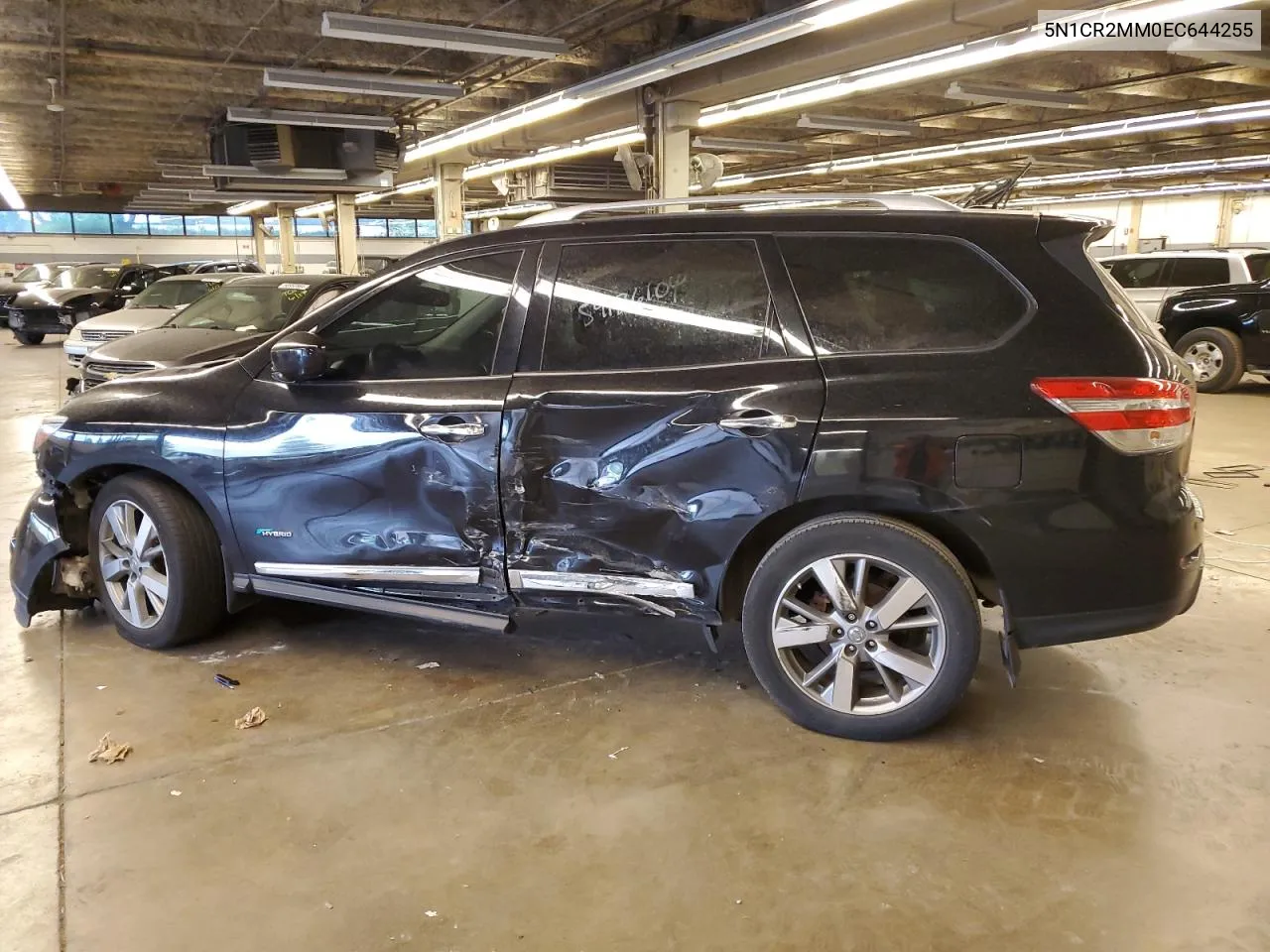 2014 Nissan Pathfinder Sv Hybrid VIN: 5N1CR2MM0EC644255 Lot: 59186104