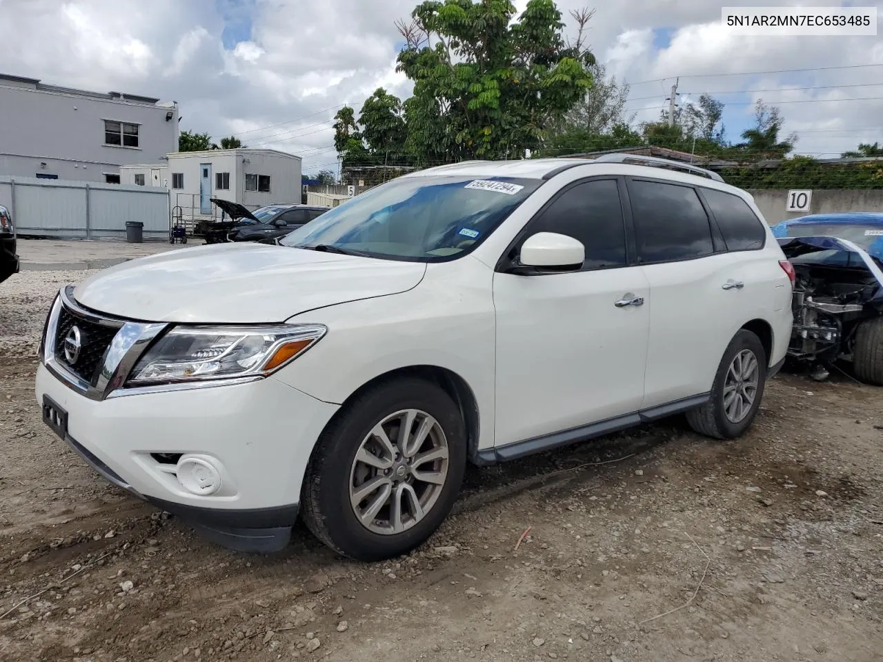 2014 Nissan Pathfinder S VIN: 5N1AR2MN7EC653485 Lot: 59247294