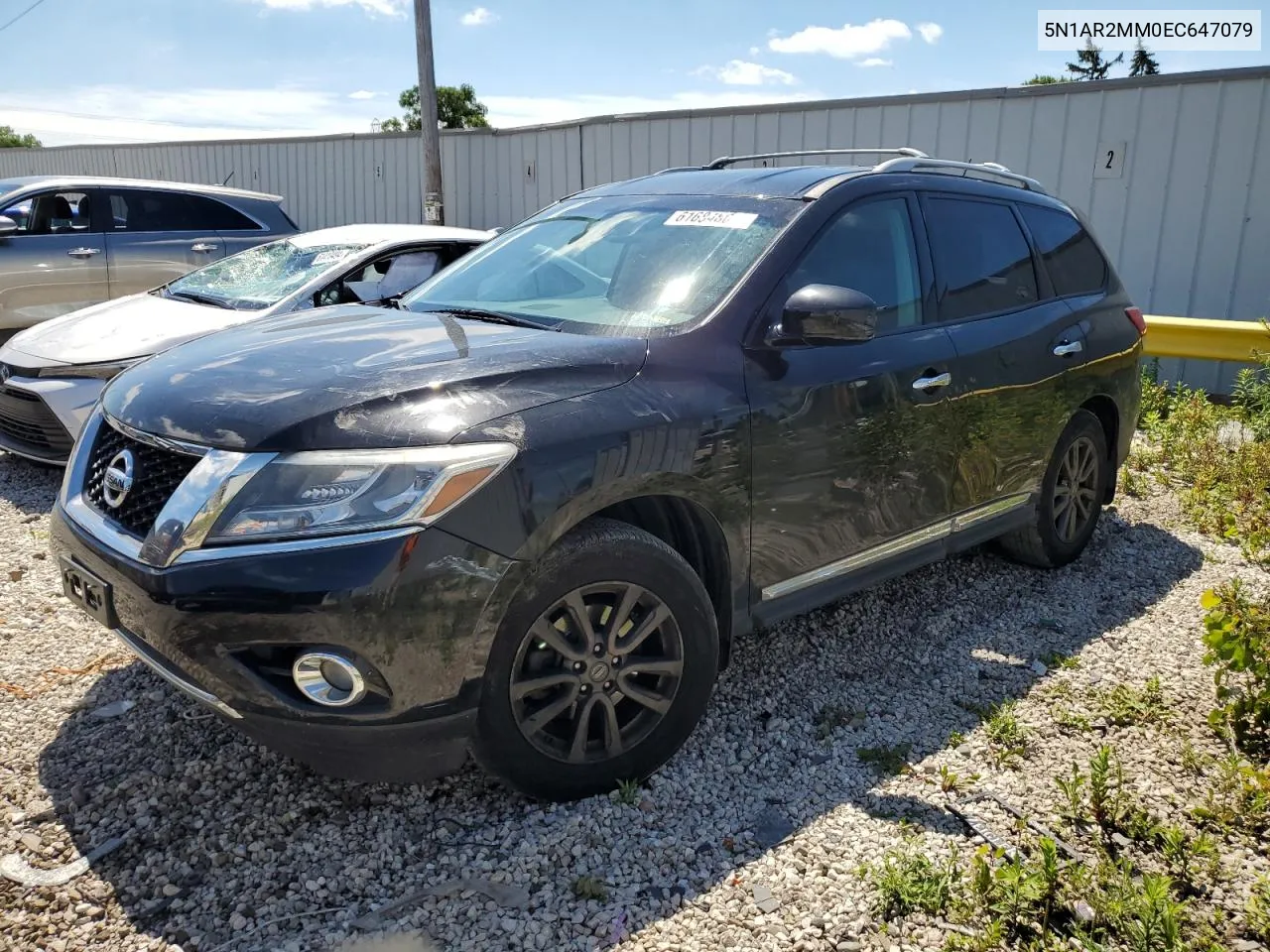 2014 Nissan Pathfinder S VIN: 5N1AR2MM0EC647079 Lot: 61684804