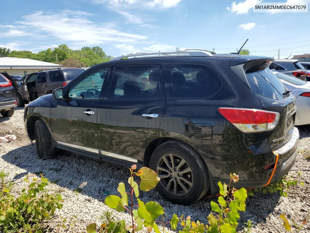 2014 Nissan Pathfinder S VIN: 5N1AR2MM0EC647079 Lot: 61684804