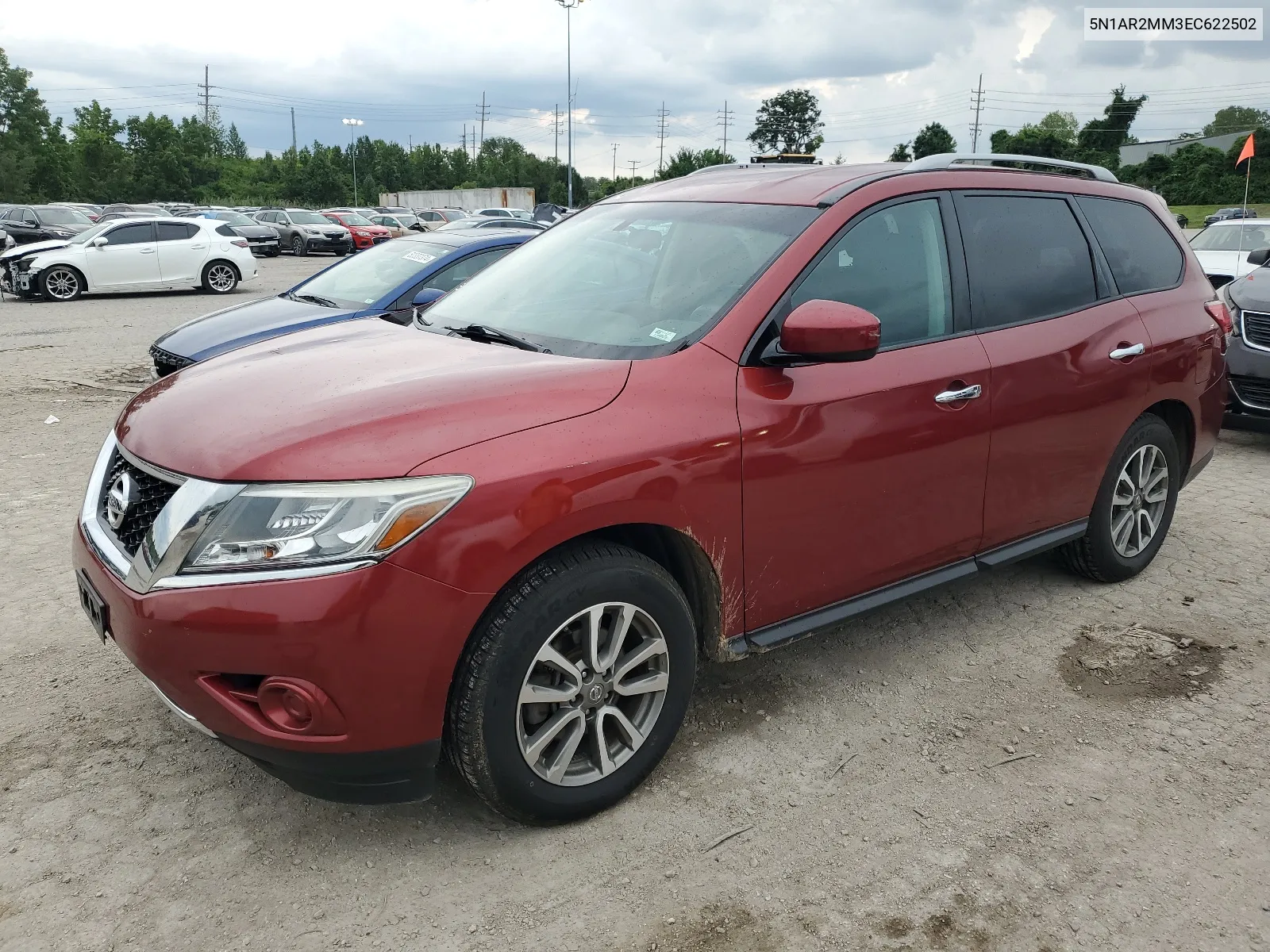 2014 Nissan Pathfinder S VIN: 5N1AR2MM3EC622502 Lot: 62033844