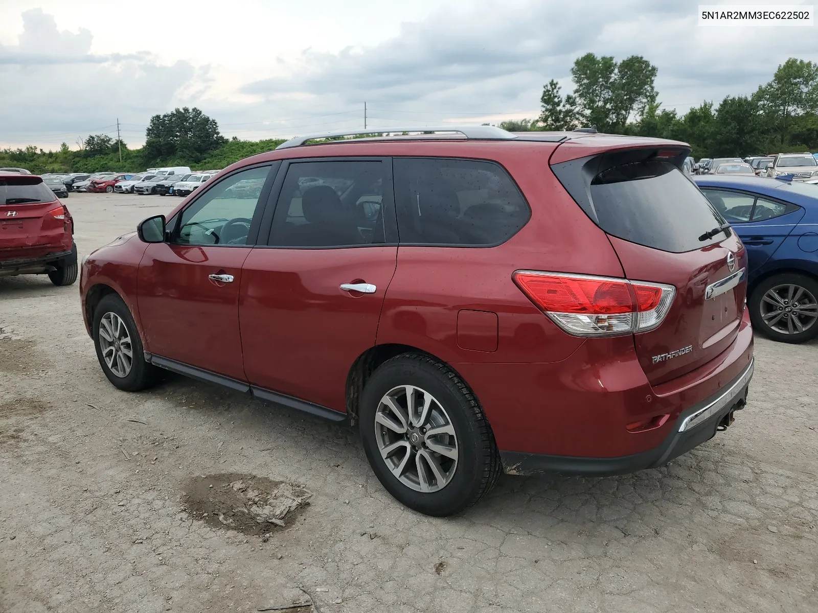 2014 Nissan Pathfinder S VIN: 5N1AR2MM3EC622502 Lot: 62033844