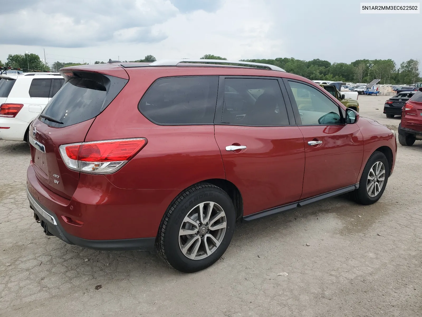 2014 Nissan Pathfinder S VIN: 5N1AR2MM3EC622502 Lot: 62033844