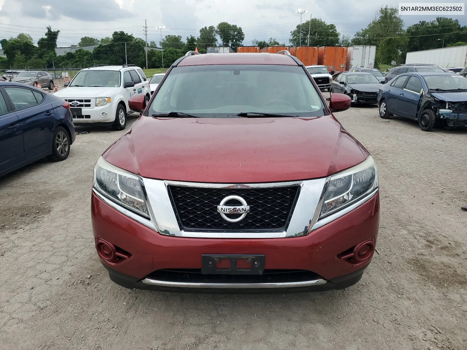 2014 Nissan Pathfinder S VIN: 5N1AR2MM3EC622502 Lot: 62033844