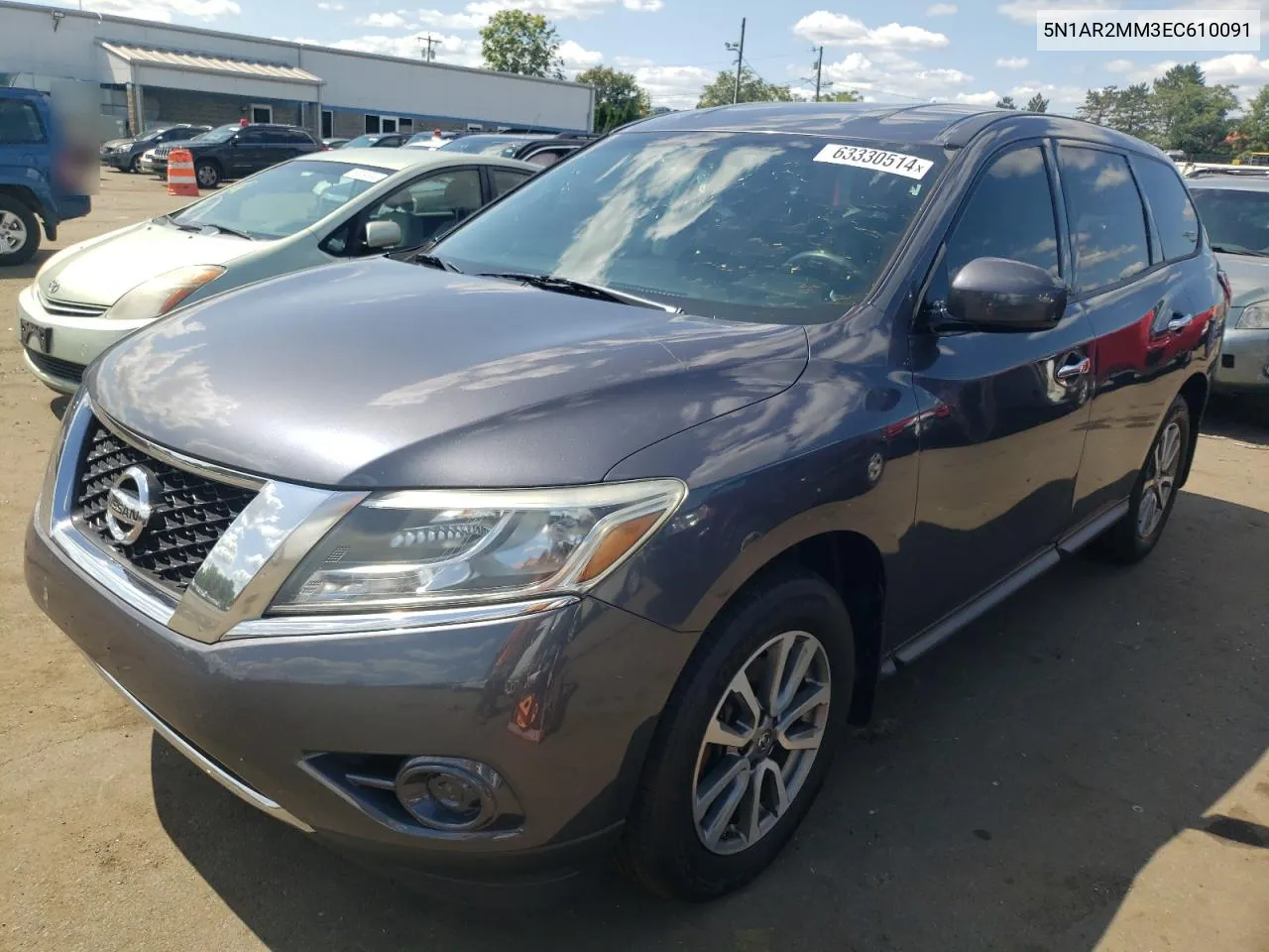 2014 Nissan Pathfinder S VIN: 5N1AR2MM3EC610091 Lot: 63330514