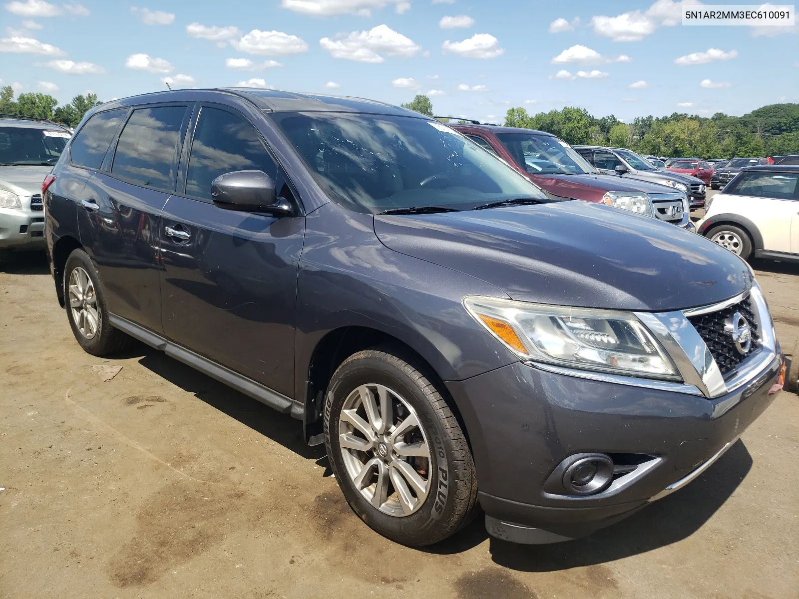 2014 Nissan Pathfinder S VIN: 5N1AR2MM3EC610091 Lot: 63330514