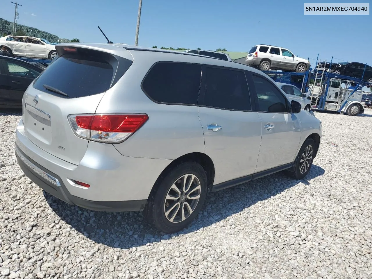 2014 Nissan Pathfinder S VIN: 5N1AR2MMXEC704940 Lot: 63444574