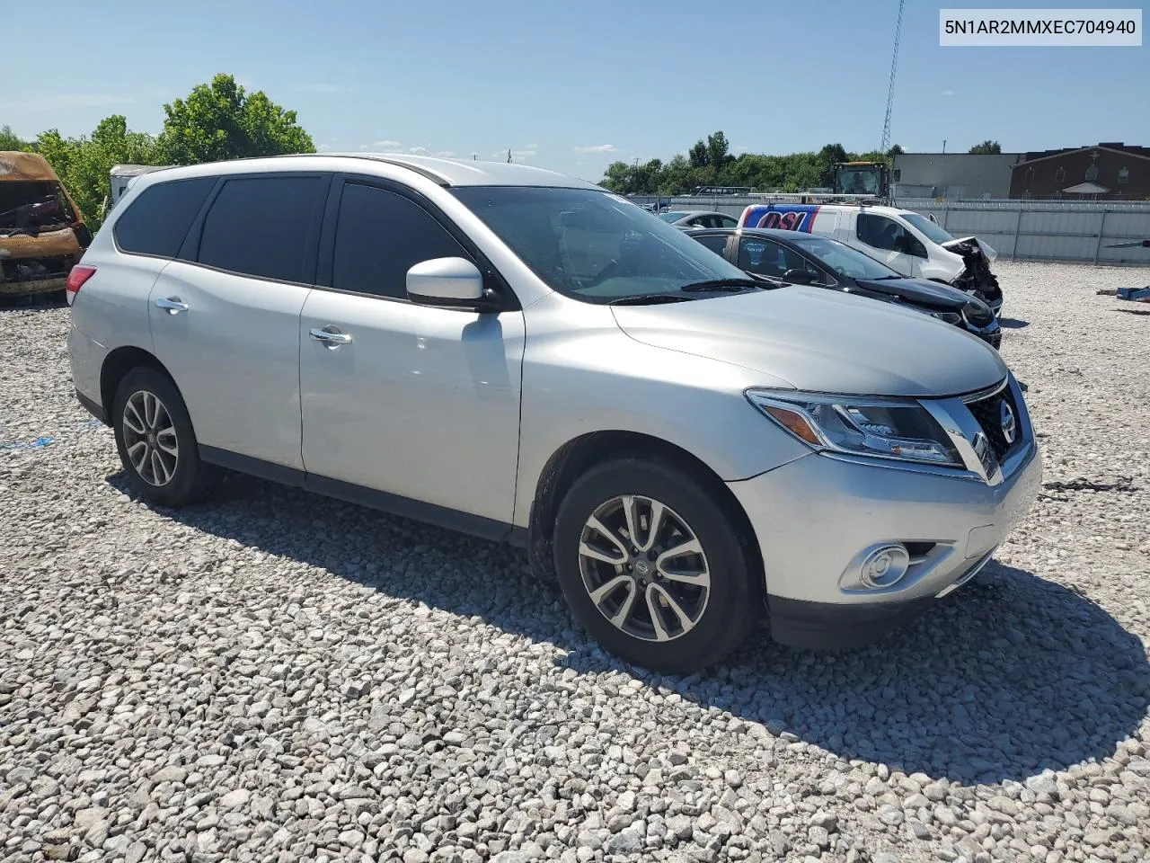 2014 Nissan Pathfinder S VIN: 5N1AR2MMXEC704940 Lot: 63444574