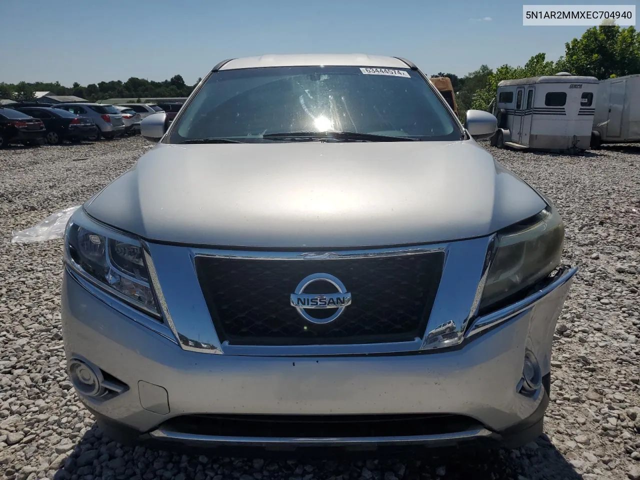 2014 Nissan Pathfinder S VIN: 5N1AR2MMXEC704940 Lot: 63444574