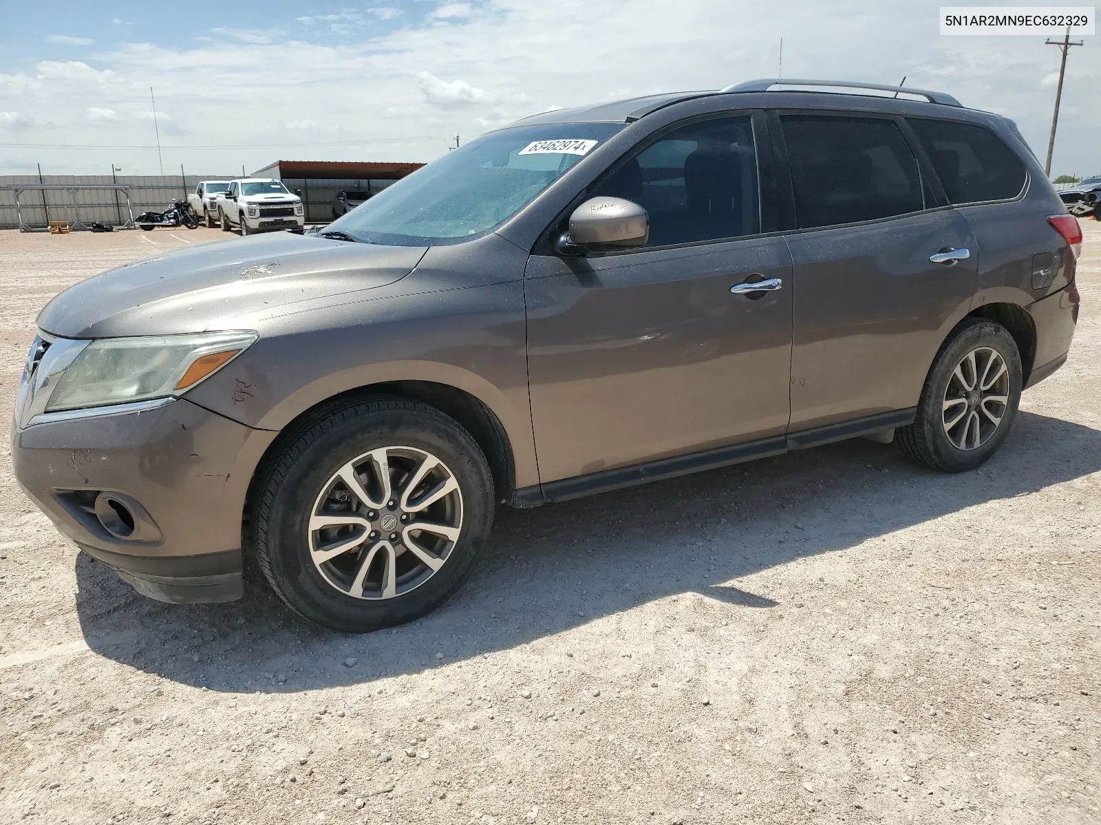 2014 Nissan Pathfinder S VIN: 5N1AR2MN9EC632329 Lot: 63462974