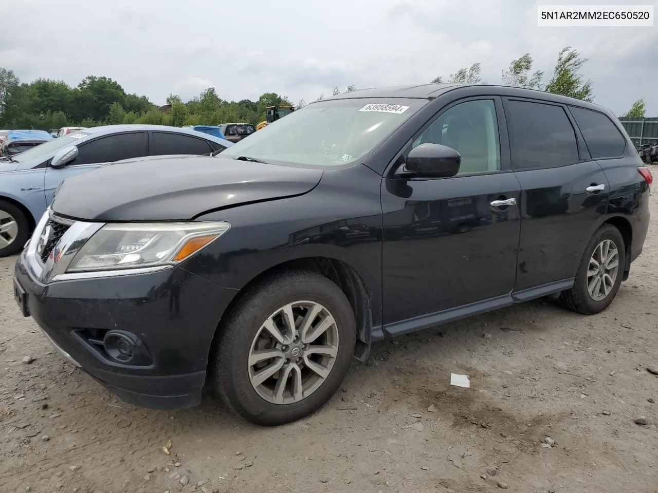 2014 Nissan Pathfinder S VIN: 5N1AR2MM2EC650520 Lot: 63958594