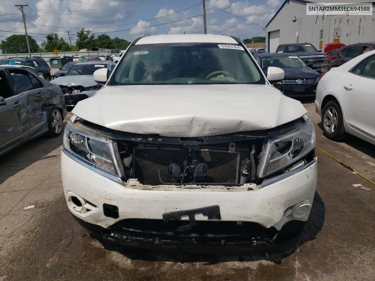 2014 Nissan Pathfinder S VIN: 5N1AR2MM3EC694588 Lot: 63984364