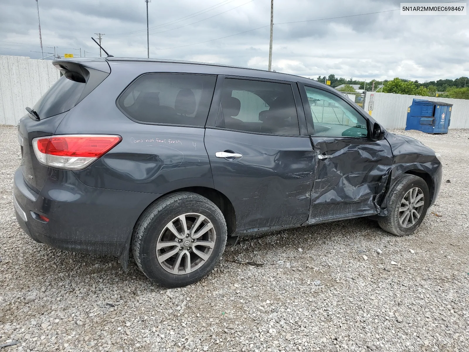 2014 Nissan Pathfinder S VIN: 5N1AR2MM0EC698467 Lot: 64169034