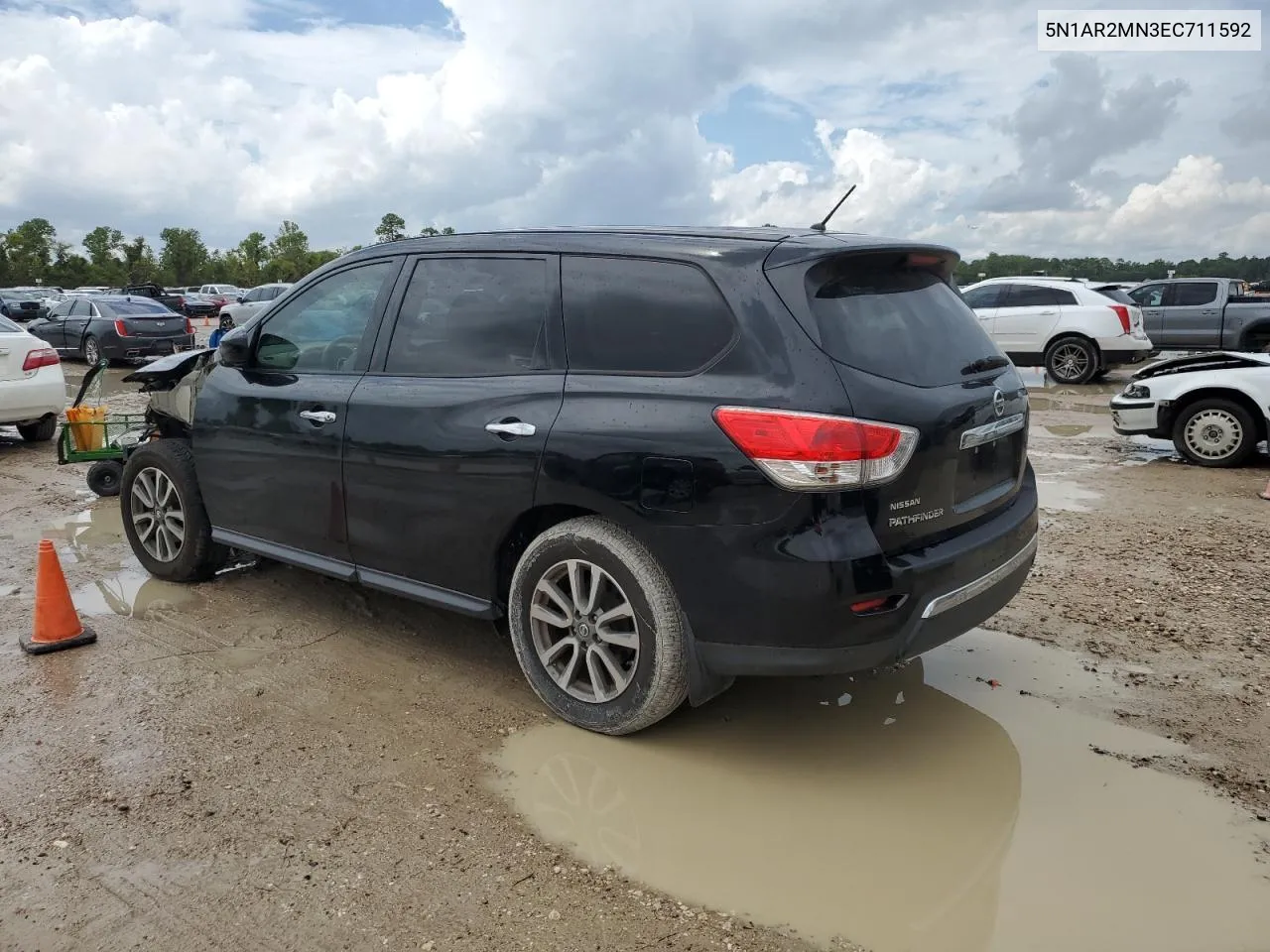 2014 Nissan Pathfinder S VIN: 5N1AR2MN3EC711592 Lot: 64201634